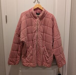 Forever 21 Quilted Pink Jacket Women's XL